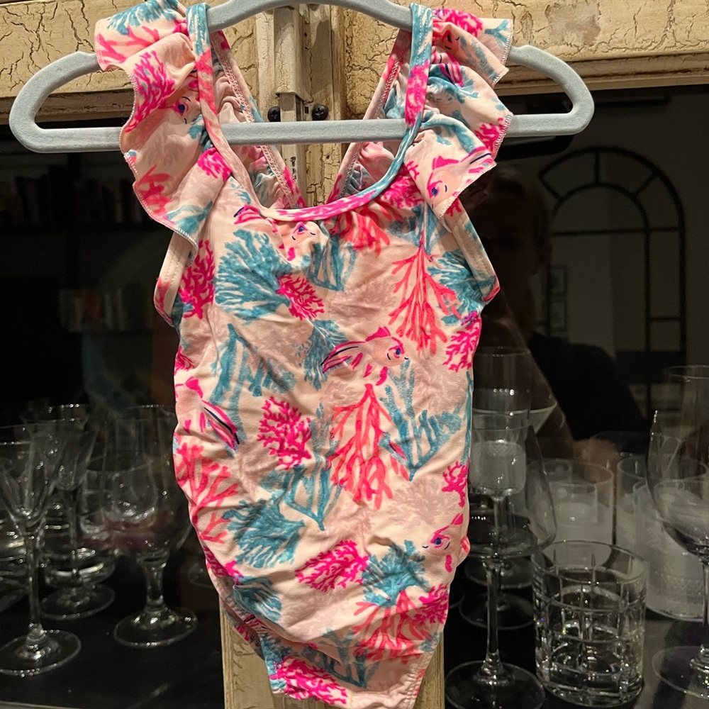 EGG by Susan Lazar Coral Fish girls Swimsuit, 12 months